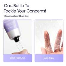 Gellen Removedor de cola para unhas em gel Gellen para unhas postiças 60ml Removedor de cola para unhas falsas Cola sólida para unhas em gel em dicas de unhas falsas Unhas acrílicas, não pode remover cola de base em gel ou esmalte em gel