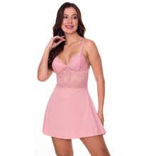 Women Nightgowns & Sleepshirts - Màu hồng gỉ - Xem 1