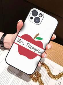 1入組個性化花卉手機殼，TPU材質iPhone手機殼，個性化花卉iPhone手機殼，專為蘋果和姓名設計的手機殼，為您的手機提供防震保護，適用於iPhone系列，外殼與iPhone Pro/Pro Max/X/XR/XS/XS Mini/Max兼容，是送給她/他的獨特禮物，教師節最佳禮物 - 白色 - 查看 2