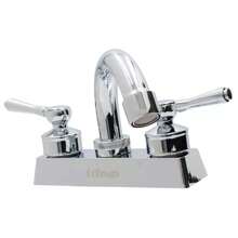 Mezcladora Para Lavabo Baño Cuerpo Metalico Maneral Abs Comado - Plateado - Ver 3