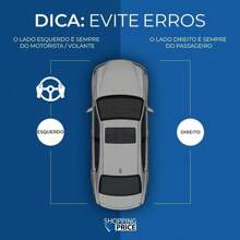 Quebra Sol Cinza Com Bolsa Chevrolet Corsa Classic Celta Prisma Lado Direito Newtec NT2202GM - Damasco - Visão 2