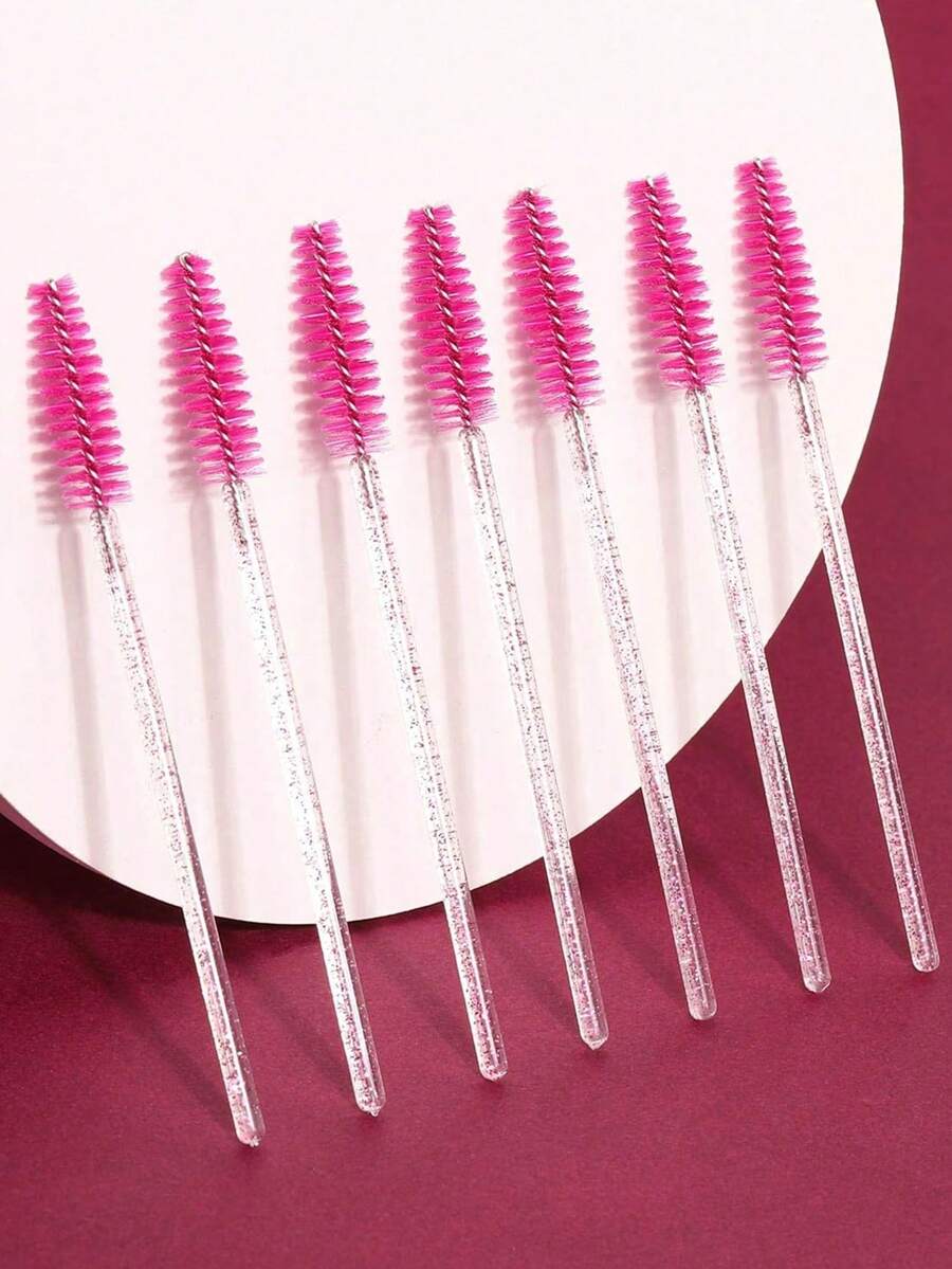 200 Pcs Eyelash Spoolies Crystal Eyebrow Spoolies Disposable Eyebrow