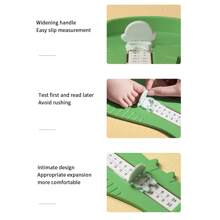 1pc Children Foot Measuring Device For Measuring Shoe Size At Home, Universal & Accurate Foot Measurer For Babies And Kids - Green - View 6