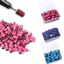 100 dải chà nhám móng tay cho máy khoan móng tay, dải chà nhám móng tay có hộp đựng, bao gồm 100 dải chà nhám mịn và 1 đầu mài cho hầu hết các máy khoan móng tay cỡ 3/32" - Nhiều màu - Xem 5