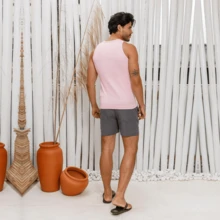 Men Shorts - 灰色 - 查看 4