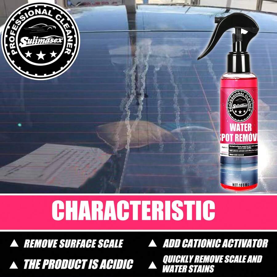Paint Glass Water Spot Remover For Car 300ML Hard Water Stain Mineral Deposit Stubborn Stain