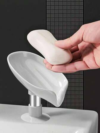 1pc Bamboo Soap Rack, Bathroom Accessory Soap Box