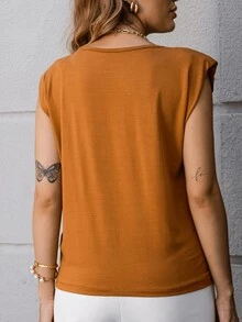 Women Tank Tops & Camis - Camel - View 2
