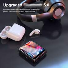 便攜式32GB MP3播放器，具有藍牙5.0全觸屏和揚聲器、收音機、運動錄音（黑色） - 黑色 - 查看 4