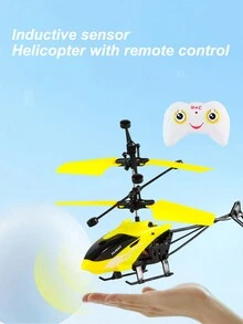 1pc Quà tặng cho trẻ em Máy bay trực thăng điều khiển từ xa Rc Đồ chơi bay bằng nhựa Cảm biến cử chỉ Máy bay Đồ chơi giáo dục tương tác có đèn LED Bộ cho bé trai và bé gái (Có phiên bản điều khiển từ xa và không có phiên bản điều khiển từ xa) - nhiều màu - Xem 4