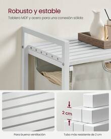 VASAGLE Laundry Baskets - 白色 - 查看 4