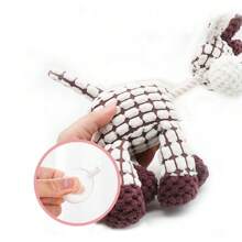 菠萝形棉绳咀嚼玩具，耐用毛绒发声互动玩具，适合猫狗 - 彩色 - 查看 9