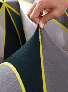 1 件弹性花卉沙发套套装，包括沙发套和 1 件枕套（无枕芯），适合单人、双人沙发和三人沙发，现代不对称图案设计 - 彩色 - 查看 6