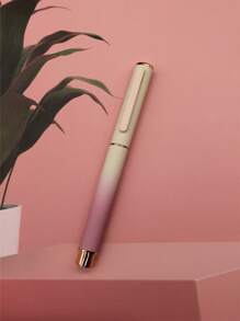 1 Stück/ Sehr attraktiver Farbverlauf Farbverlauf Füllhalter, ideal für Schüler zum Schreiben üben, Büro und Geschäftsunterschriften, mit integriertem Tintenauffangsystem im Stift - austauschbare 3,4 mm Tintenpatronen, tolles Geschenk auch für den Schulanfang