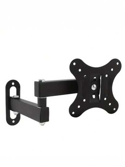 1入組通用可調式旋轉14-27英寸LCD顯示器牆掛支架，加厚LCD電視支架旋轉底座