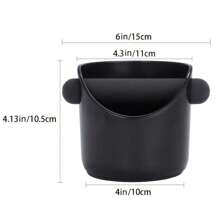 1pc ABS Espresso Knock Box School Supplies - Black - View 13