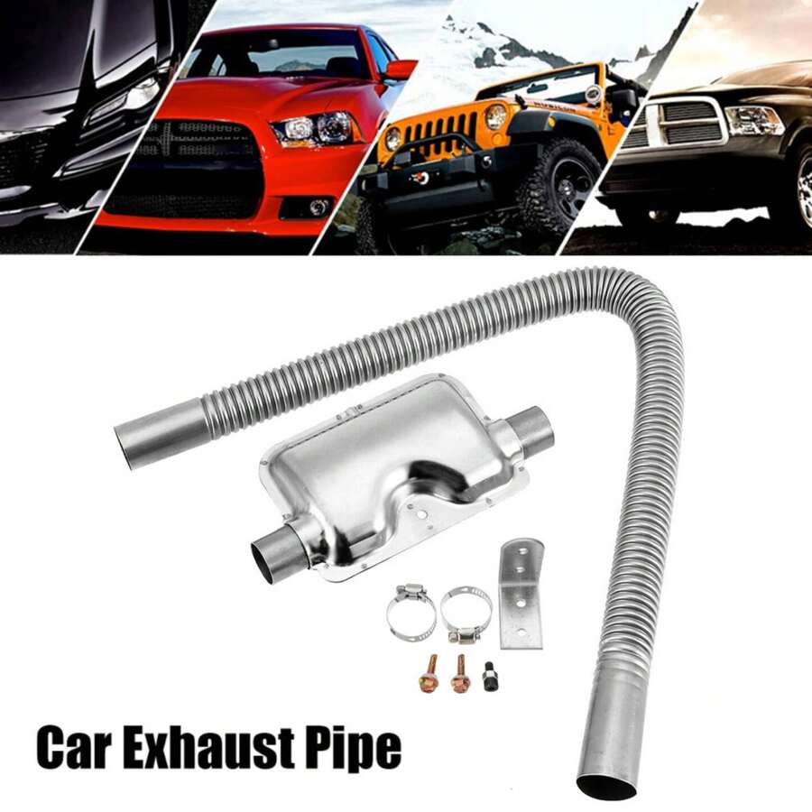 Car DieselHeater Exhaust Pipe & Silencer Muffler, Parking Heater