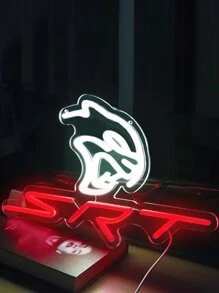1pc LED Neon Light Sign With Chain, Hook, Nail And USB Powered Connection, Suitable For Decoration And Background Lighting In Car Repair Shop, Garage, Showroom And 4S Store