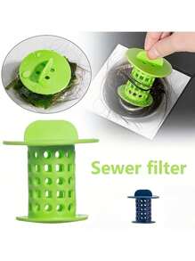 1/2/4/5 Pcs Shower Drain Hair Catcher, Hair Cleaning Collector, Sink Drain Protector, Bathroom Drain Anti Clogging Hair Catcher Plug, Sink Strainer Filter, Bathroom Accessories - Multicolor - View 9