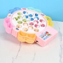 Magnetic Fishing Toy, Fish And Fishing Pole With Magnets, Music Rotation Fishing Game, Children Party Game Toy,Girls Toys,Magnetic Fish Game,Jeu Aimant