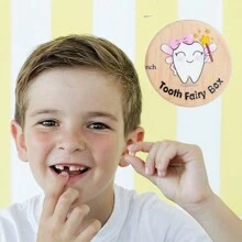 1pc Wooden Children Tooth Storage Box Baby Teeth Keepsake Gift Tooth Fairy Box Baby Shower Family Decorations Giftsbaby Shower Easter Gift Sthings For Girls/Boys