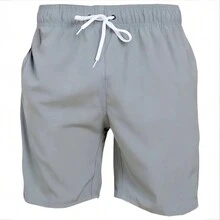 Men Shorts - 灰色 - 查看 3