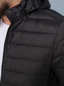 Men Winter Coats - 黑色 - 查看 3