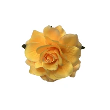 1 Peça Grampo de Cabelo Tipo Garra com Flor de Rosa de Cor Sólida, Acessórios Escolares