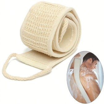 Toalla de baño exfoliante de 1 pieza, toalla de esponja de lufa para exfoliar el cuerpo y frotar la espalda, exfoliante corporal con lufa y crema exfoliante para ducha