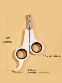 1pc Pet Nail Clipper With Sharp Stainless Steel Blades - Pink - View 8