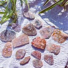 1 Miếng Tự nhiên Mã não Lát cắt Với Hoa anh đào Mẫu , Đánh bóng Mã não Vật trang trí Đối với Nhà  Trang trí , Pha lê Thanh lọc , Chữa bệnh , Không giới tính Phụ kiện , Tâm linh Chữa bệnh , Giao hàng ngẫu nhiên - Nhiều màu - Xem 10