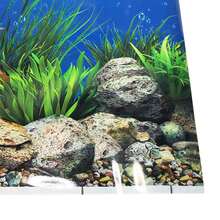 Aquarium Background Paper HD Picture 3d Three-Dimensional Fish Tank Wallpaper Background Painting Double Sided Aquarium Decorative Fish Tank Sticker(50*62cm) - Multicolor - View 8