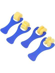 Finego 4pcs Nghệ thuật Quân nhu Bức tranh Trục lăn Sơn Trục lăn Chải Khuôn tô Sơn Trục lăn Công cụ vẽ tranh - Nhiều màu - Xem 9