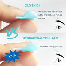 5pairs Lash Lift Shields, Eyelash Lifting Silicone Rods, Soft Curler Reusable Silicone Lower Lash Lift Pads For Lashes Perm - Blue - Blue - View 2