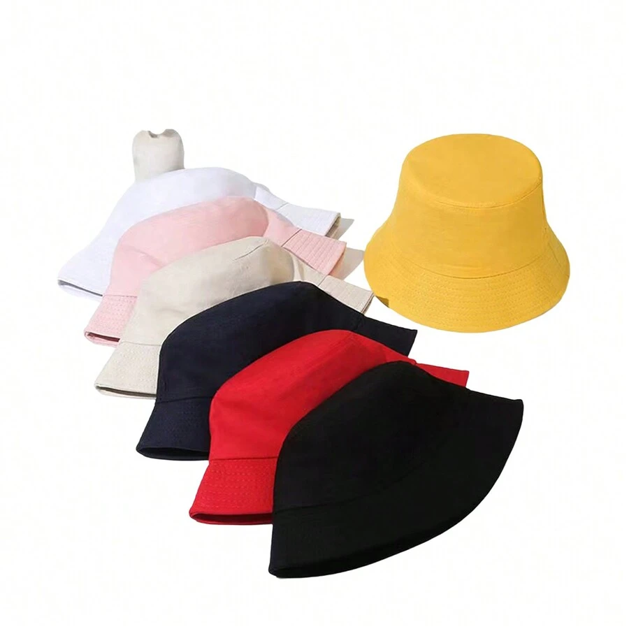 Korean Style Reversible Bucket Hat For All Seasons, Unisex Dual Layered Fabric Sun Hat - Double Sided Fisherman Hat - View 1