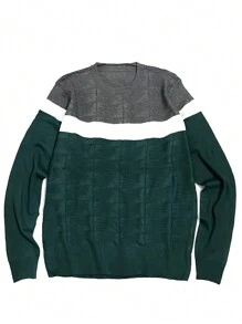 Men Sweaters - 綠色 - 查看 1