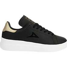 Zapatos Tenis Básicos Urbanos de Dama en Color Negro con Detalles en Blanco - Negro - Ver 2