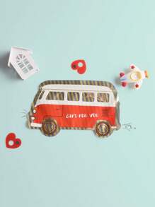 20pcs/Set- Candy Bags For Party, Car & Bus Shaped Sealing Bags, Kitchen Biscuit Bags - Red and White - View 4