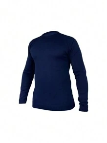 Men Sweaters - Navy Blue - View 2