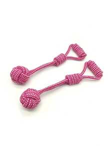 7-Inch Medium Size Cotton Rope Dog Toy, Durable Knotted Chew And Tug Toy For Dogs, Random Color - Multicolor - View 7