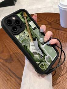 Thickened Eye-Caring Anti-Fall Phone Case With Wrist Strap And Stitching Pattern, Compatible With IPhone P15Proma, Samsung A52/A13/A14/S22Ultra/S23/S23Ultra/Little Youth Hongmi 11 And Other Models, New Women Fashionable IPhone14promax Anti-Fall P13/P12mini Transparent Xs/Xr Cartoon P11/7plus Cream Pattern 8p/78ES2 Soft Case 6s Protection Shell Phone Case - Multicolor - View 1