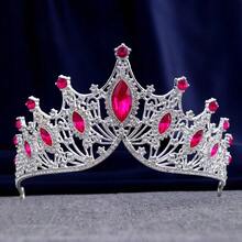 Baroque European And American Style Luxury And Grand Birthday Crown, Bridal Crown For Wedding Dress, Headwear Accessory Tiaras