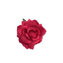 1 Peça Grampo de Cabelo Tipo Garra com Flor de Rosa de Cor Sólida, Acessórios Escolares