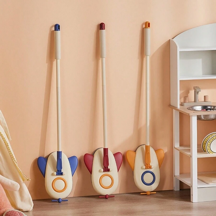 Mini Mop Home Use Small Aircraft Mop Cloth Floor Tool Mini Rotating Mop - Blue - View 1