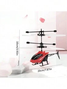 Unique Induction Of Aircraft And Helicopter Children's Outdoor Flying Rc Aircraft, Induction Double Point Hovering Helicopter, Anti-Fall Charging Light Aircraft - Multicolor - View 2