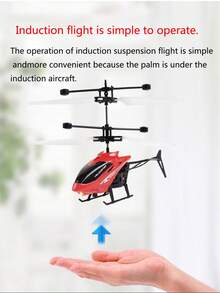 Unique Induction Of Aircraft And Helicopter Children's Outdoor Flying Rc Aircraft, Induction Double Point Hovering Helicopter, Anti-Fall Charging Light Aircraft - Multicolor - View 6
