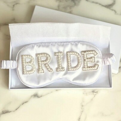 1 Stück BRAUT/FRAU/ICH TUE Themen Schlafmaske, Hochzeitsfeier Dekoration, Hochzeitsgeschenk