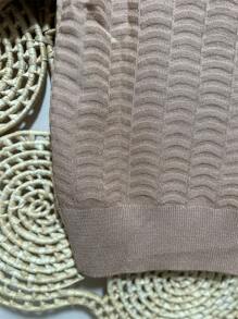 Women Knit Tops - 米色 - 查看 2