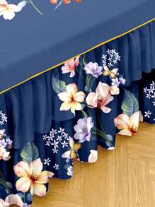 One Modern Style Bed Skirt Made Of Home Textile Bedding, Anti-Fade, Anti-Pilling, Not Shrinking, Thickened Fluff, Skin-Friendly, Soft, Machine Washable, Available In Multiple Colors, With Active Printing.