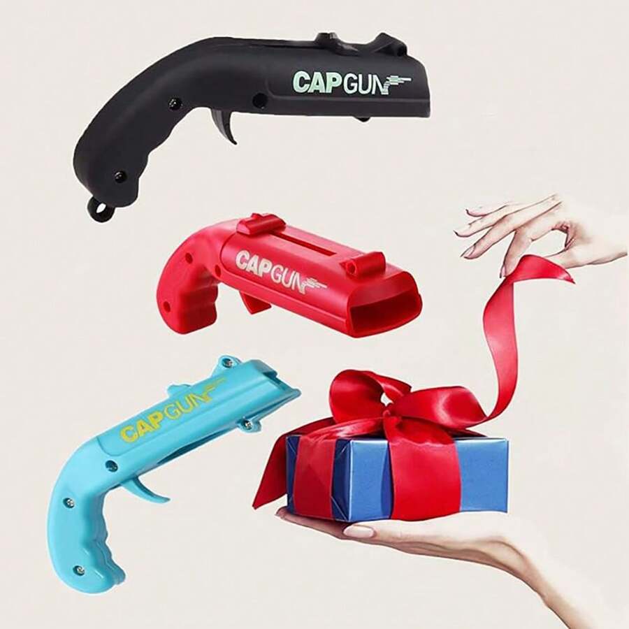 1/2pcs Pistol Beer Opener Creative Funny Launcher Shooting Beer Cap